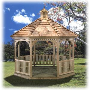 Octagon Classic Gazebo, Wood #2