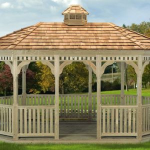 Oval Gazebo, Wood #16