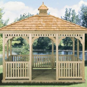 Rectangle Gazebo, Wood #9