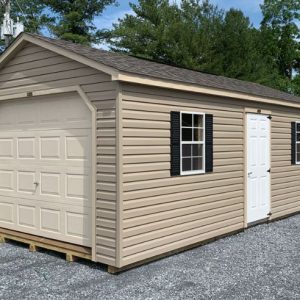 12' x 24' Workshop Garage, Vinyl Sided - IN STOCK