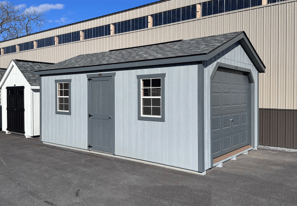 12' x 20' Workshop Garage, Painted DuraTemp Exterior - IN STOCK!