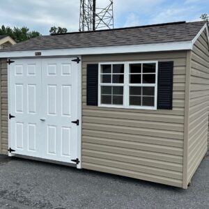 8' x 12' Workshop Shed, Vinyl Siding