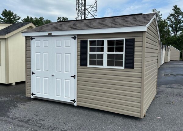 8' x 12' Workshop Shed, Vinyl Siding - IN STOCK!