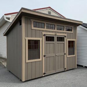 8' x 12' Painted Modern Studio, An Estate Series Shed - IN STOCK!
