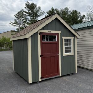 8' x 8' Garden Shed, Painted DuraTemp Exterior - IN STOCK!