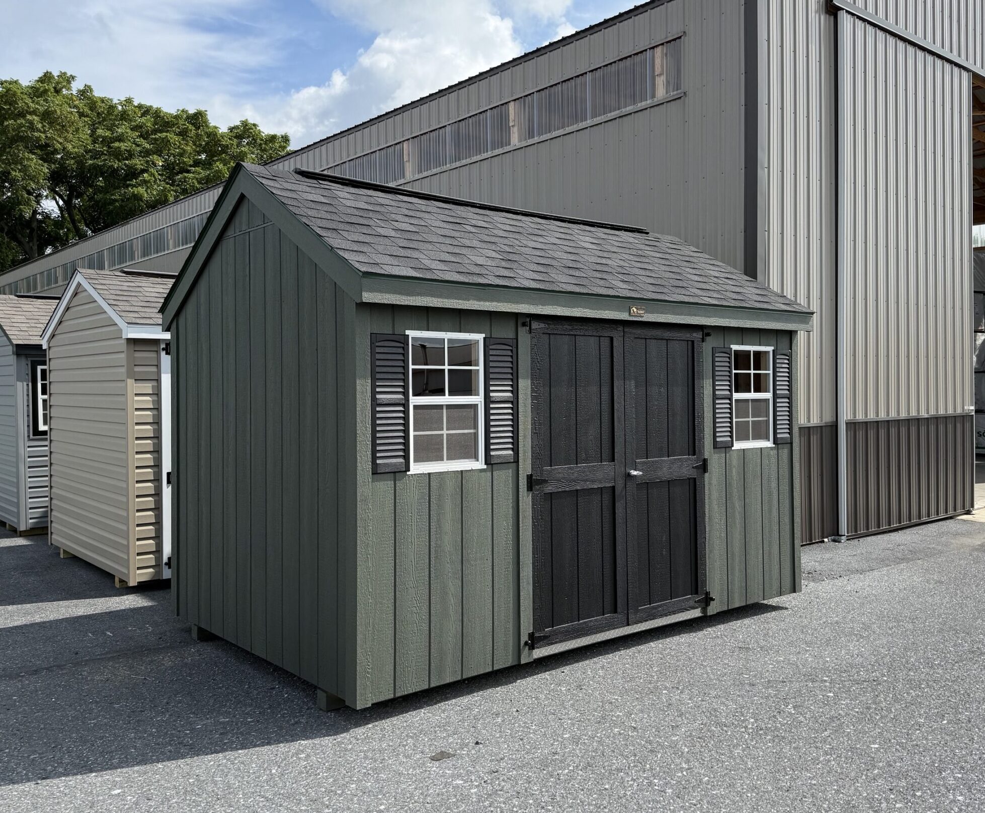 8' x 12' Craftsman Shed, Painted Wood Exterior - IN STOCK! - Image 2